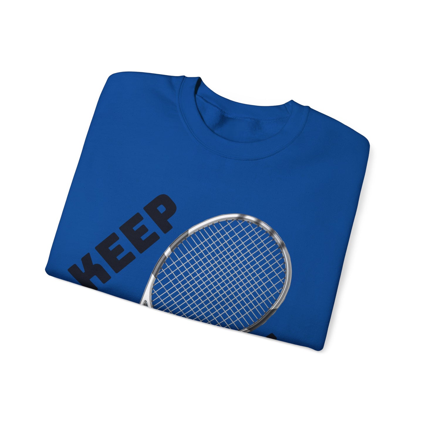 Keep Going - Unisex Tennis Sweatshirt, Heavy Blend Crewneck for Tennis Lovers, Motivational Sports Apparel