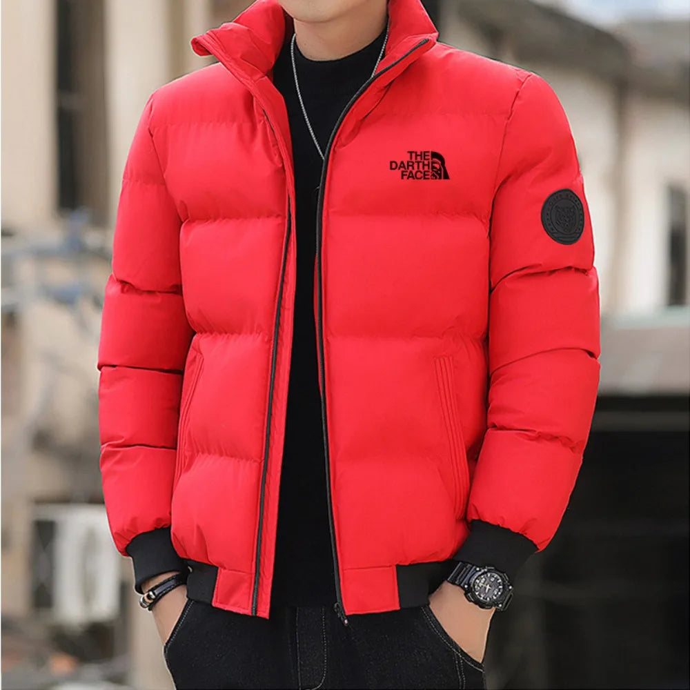 Men's Winter Jacket - Thick, Warm, Windproof Cotton Parka.