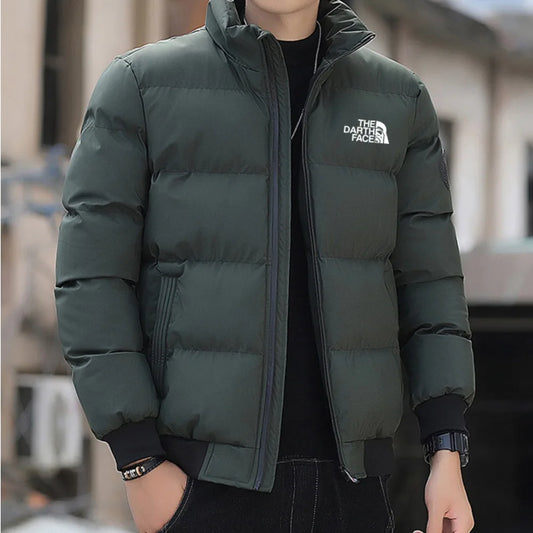 Men's Winter Jacket - Thick, Warm, Windproof Cotton Parka.