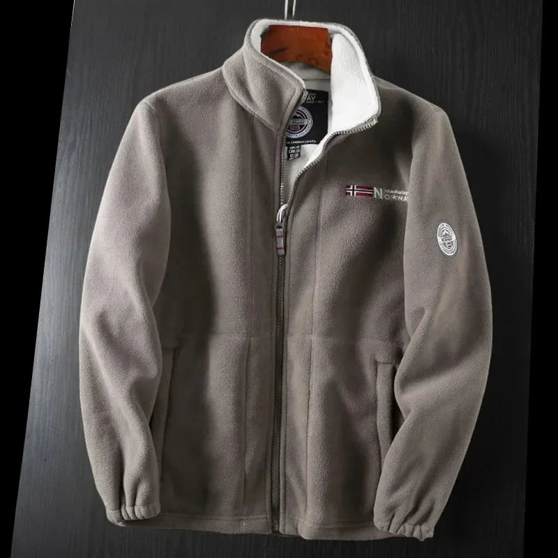 Men’s Windproof Fleece Jacket - Anti-Freezing, Warm & Stylish for Fall and Winter